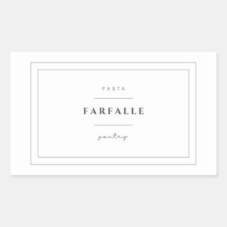 Stickers Étiquette Farfalle Pasta