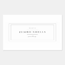 Stickers Étiquette Jumbo Shells Pasta