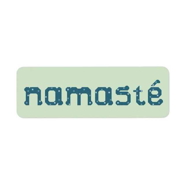 Stickers Étiquette Namaste (Devant)