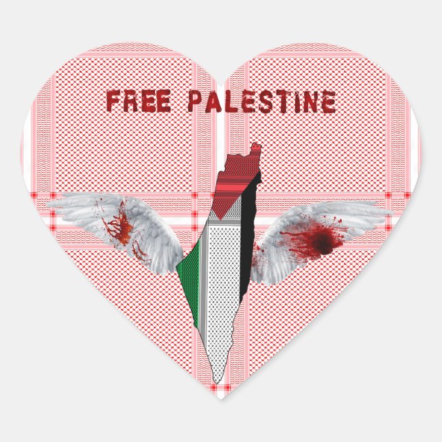 Stickers Étiquette Palestine - Étiquette d'Écharpe (Devant)