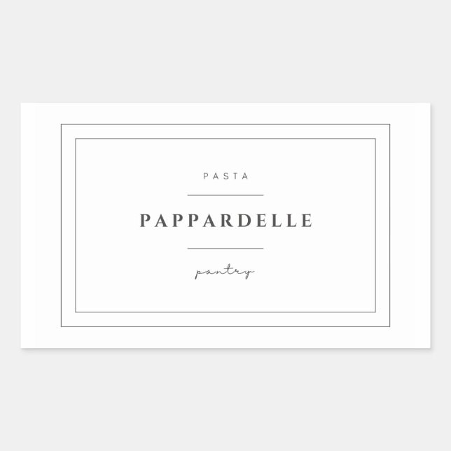 Stickers Étiquette Pappardelle Pasta (Devant)
