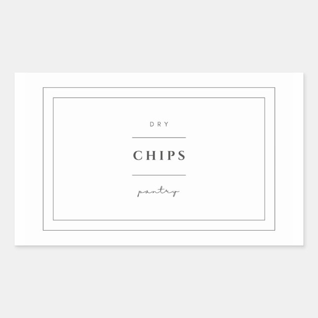 Stickers Étiquette pour les chips (Devant)