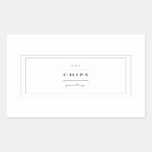 Stickers Étiquette pour les chips