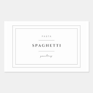 Stickers Étiquettes de pâtes spaghetti