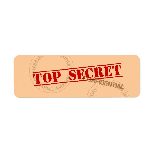Stickers Étiquettes les plus secrets (Devant)