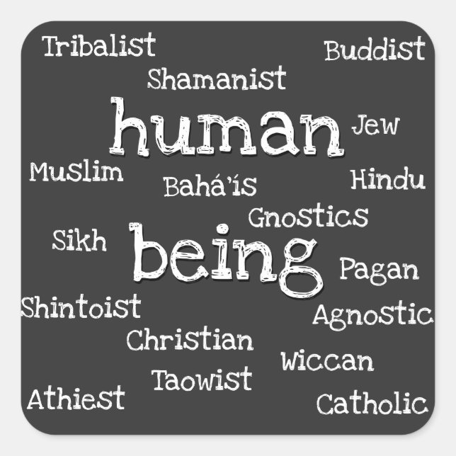 Stickers Être humain Stickers Humanité spirituelle (Devant)