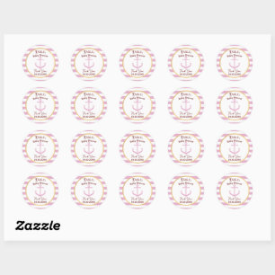 Stickers Événement Bébé rose - Baby shower