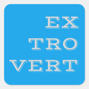 Stickers Extrovert Gris