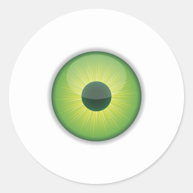 Stickers Eyeball Round pour l'artisanat ou Hallowe (Devant)