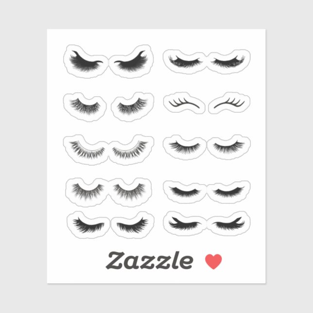 Stickers Eyelash (Feuille)
