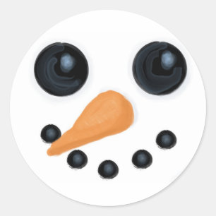 Stickers Face Snowman