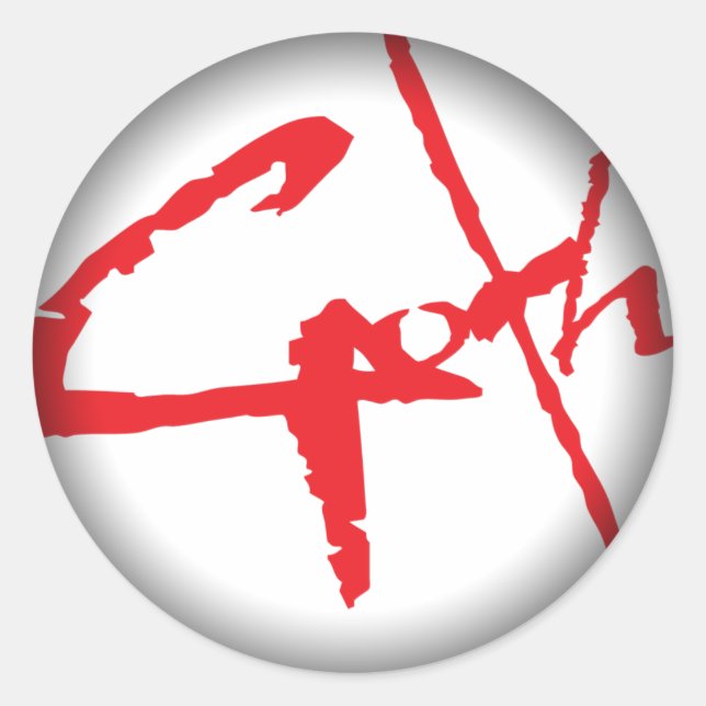 Stickers Fade to Black Round (Devant)