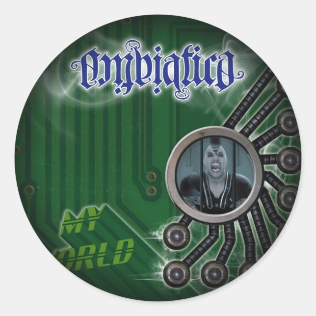 Stickers Fade to Black Round (Devant)