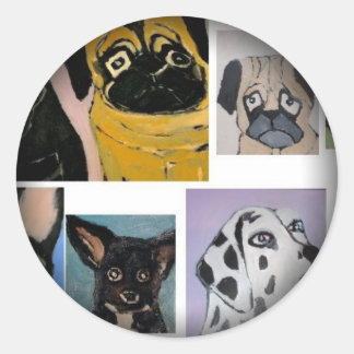 Stickers Fade to Black Round