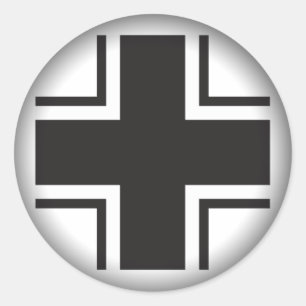 Stickers Fade to Black Round - Luftwaffe World War