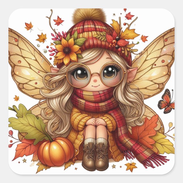 Stickers Fairy Cute Automne (Devant)