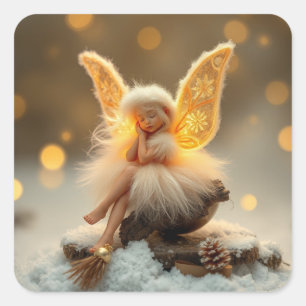 Stickers Fairy d'hiver mignons