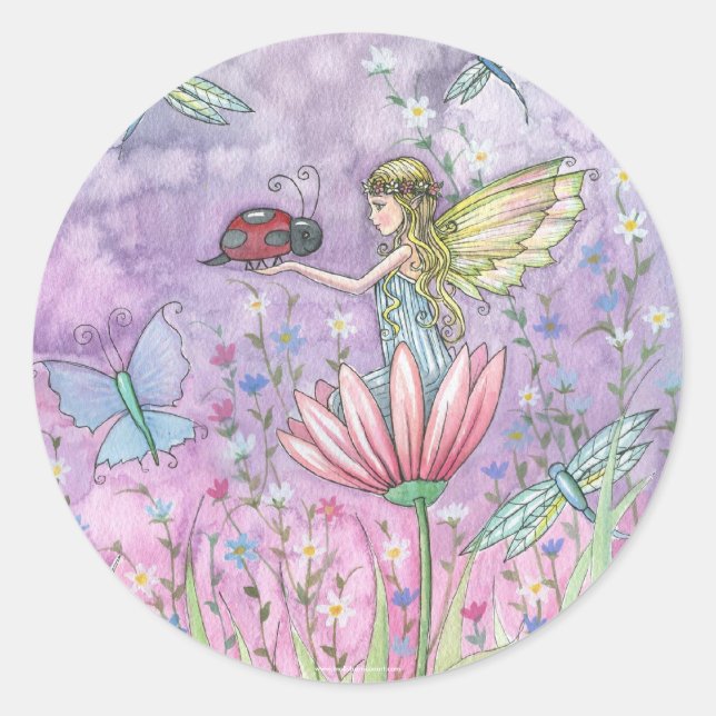 Stickers fairy Ladybug par Molly Harrison (Devant)