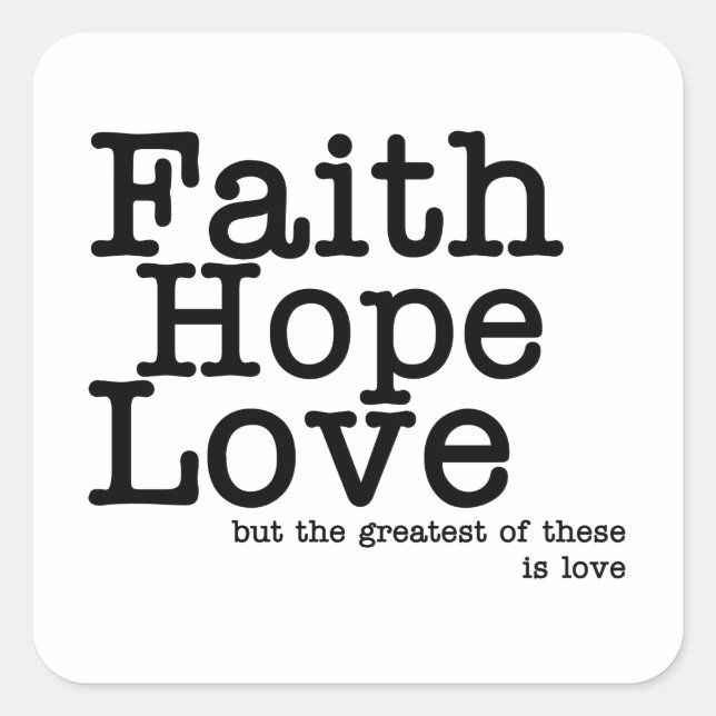 Stickers Faith Hope Love (Devant)