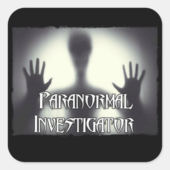 Stickers Fantôme Paranormal Chercheur (Devant)