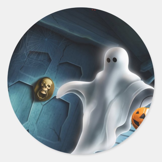 Stickers fantômes d'Halloween (Devant)