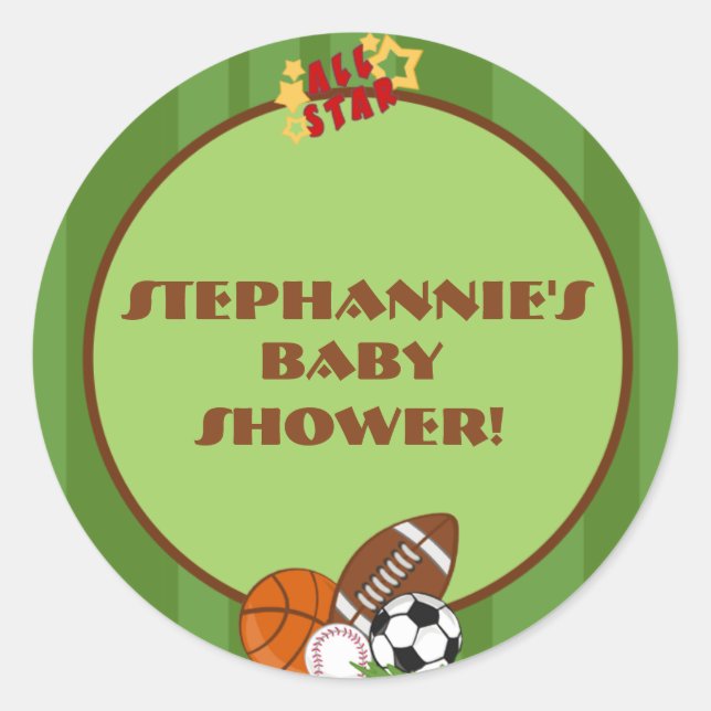 Stickers Favor 20 - 1,5" Vert étoile (Devant)