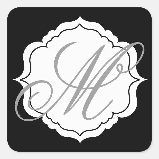 Stickers Favoris pour lunogramme noir, blanc (Devant)