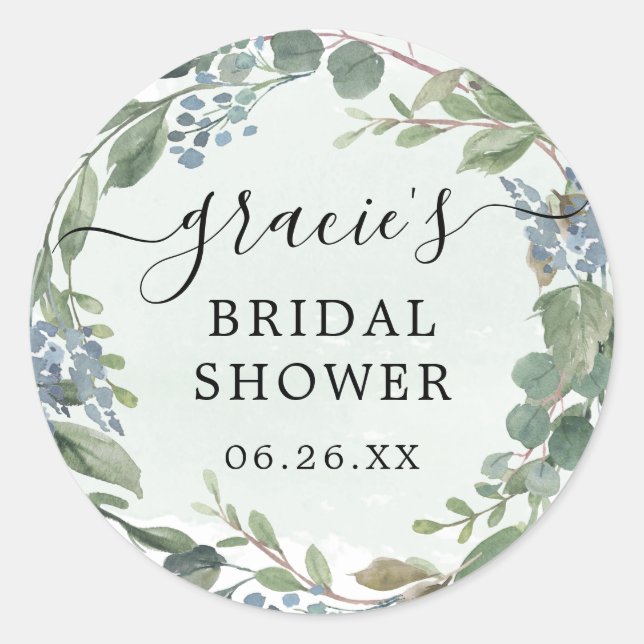 Stickers Favoriser Eucalyptus Bleu Dusty (Devant)