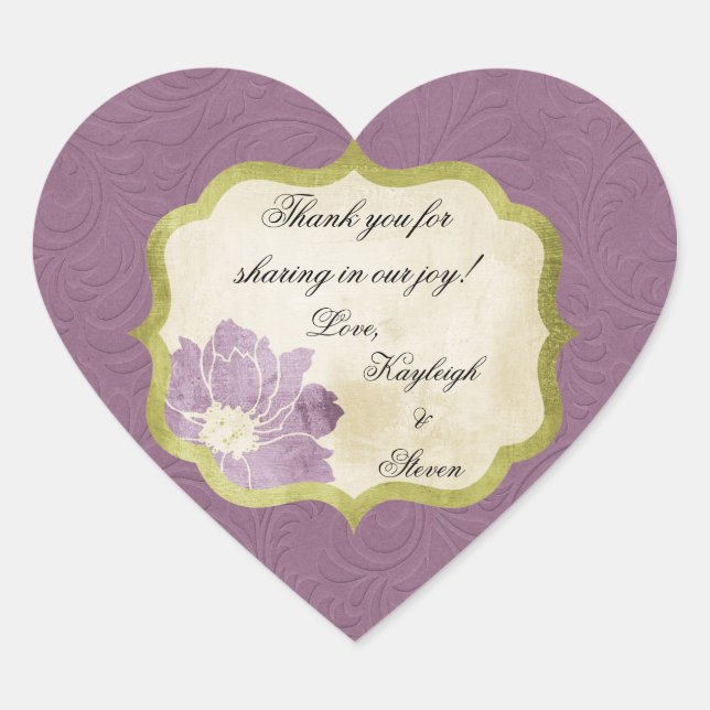 Stickers Favour Mariage Personnalisé (Devant)