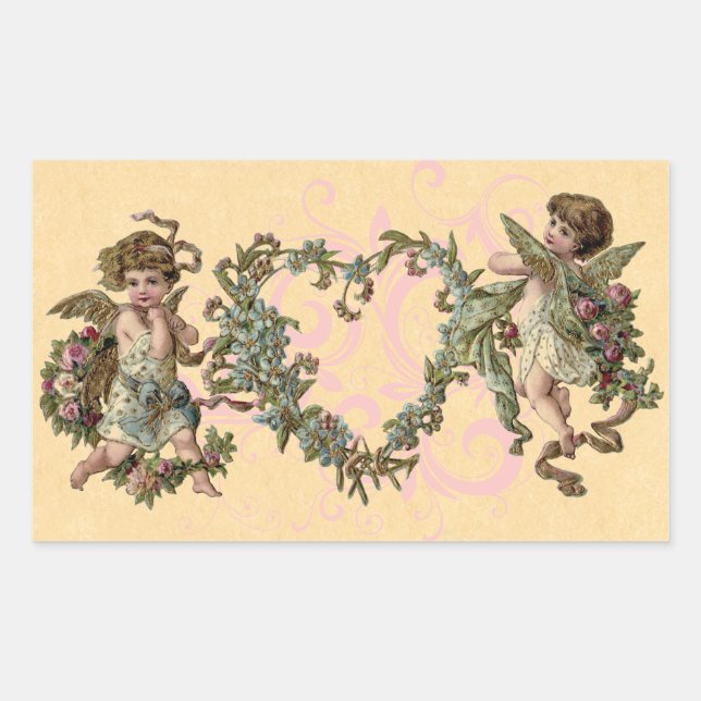 Stickers Féerie Valentine vintage (Devant)