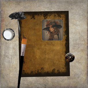 Stickers Femme Steampunk