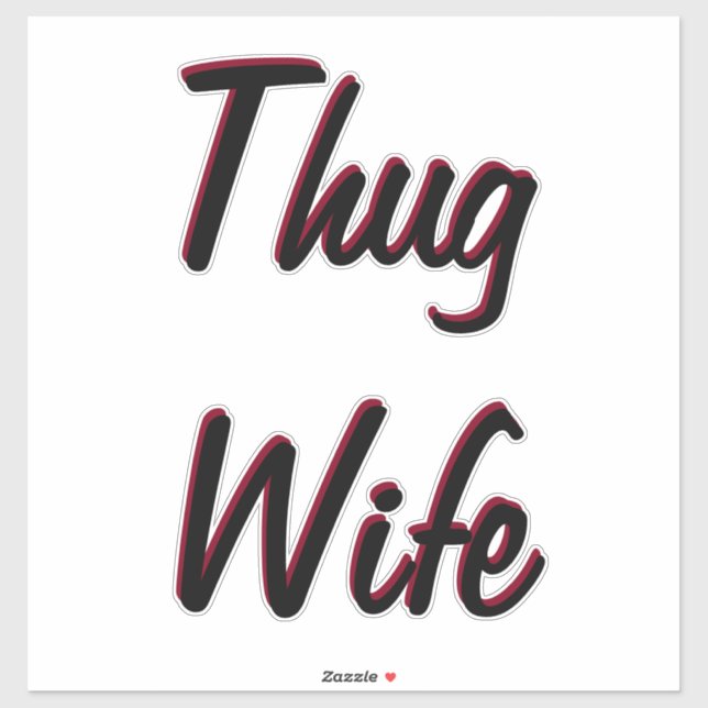 Stickers Femme Thug (Feuille)