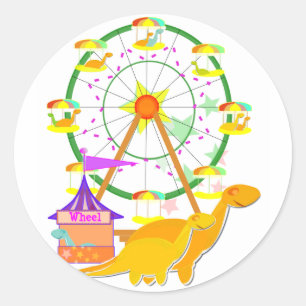 Stickers Ferris Wheel Dinosaures