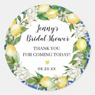 Stickers Fête des mariées italienne Citron Carrela