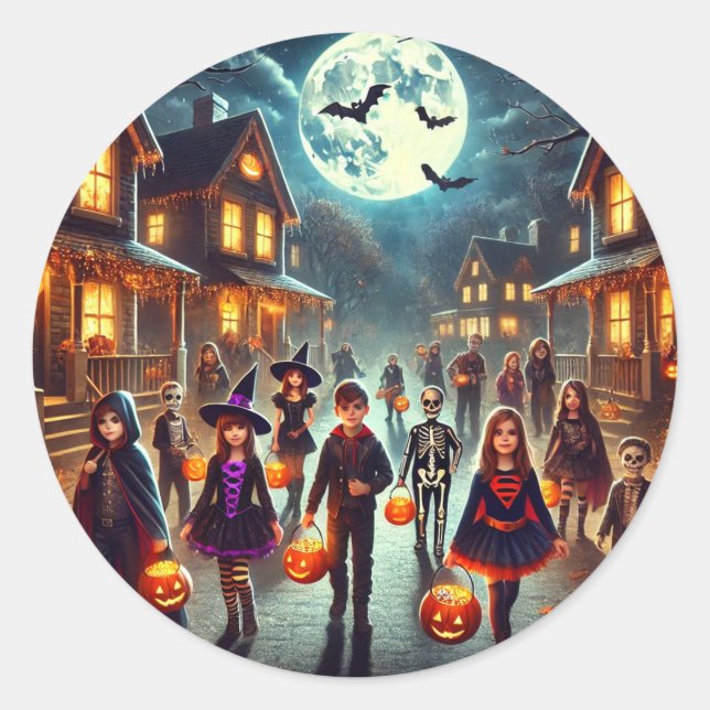 Stickers fête d'halloween (Devant)