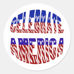 Stickers Fêter America Flag Police #1