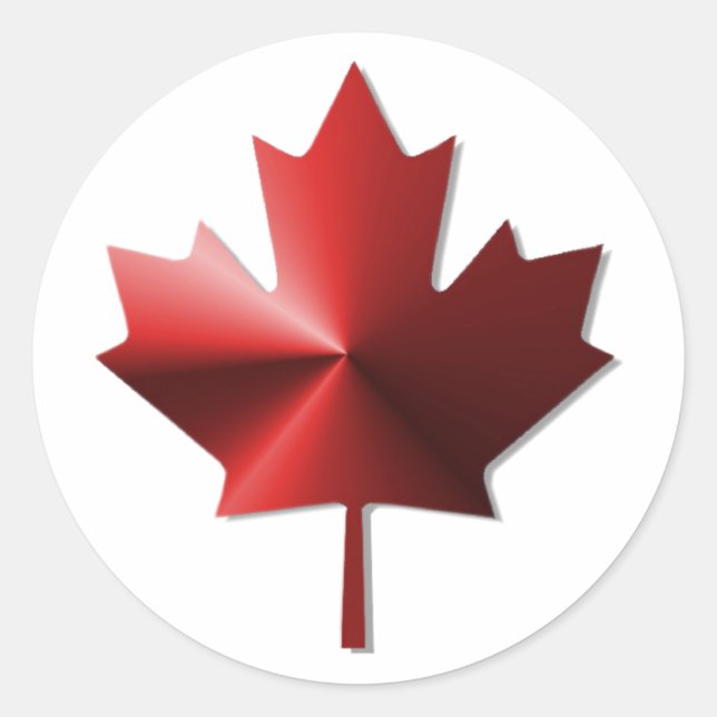 Stickers Feuille d'érable drapeau du Canada (Devant)
