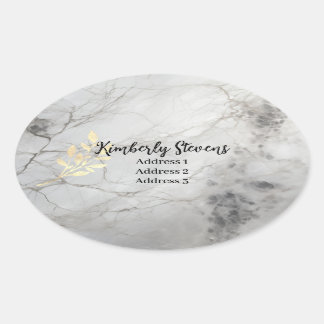 Stickers Feuille d'or en marbre (MW1002-S)