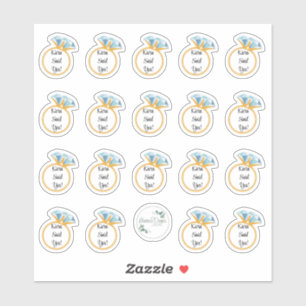 STICKERS FIANÇAILLES PERSONNALISÉS