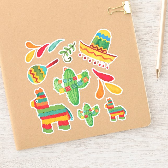 Stickers Fiesta Watercolor (Carnet)