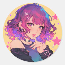 Stickers Fille Imaginaire dynamique