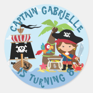 Stickers Fille Pirate