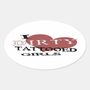 Stickers filles tatouées sales