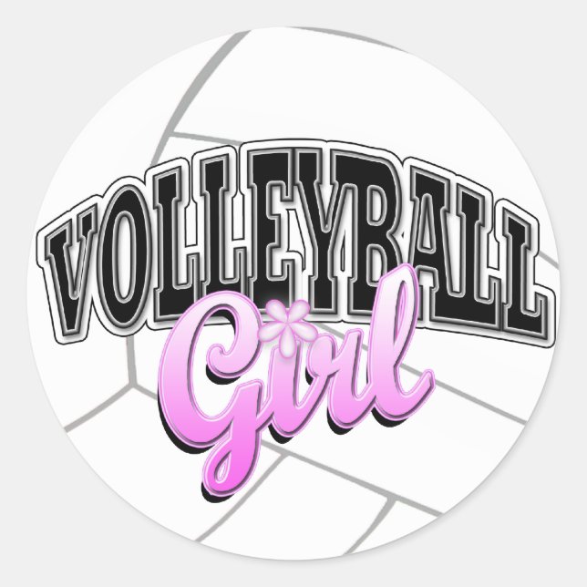 Stickers filles volleyball (Devant)