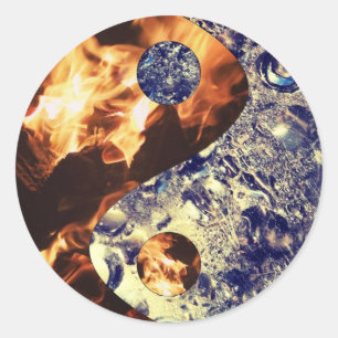 Stickers Fire & Ice Yin Yang