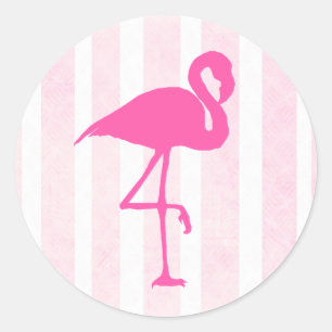 Stickers Flamant rose rose