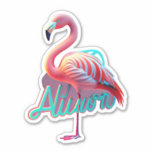 Stickers Flamant rose Stickers Stickers et Stand O