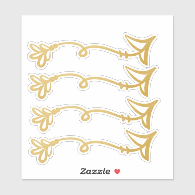 Stickers Flèche Boho (Feuille)