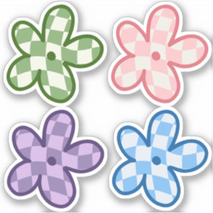Stickers Fleur Danois Pastel esthétique marguerite