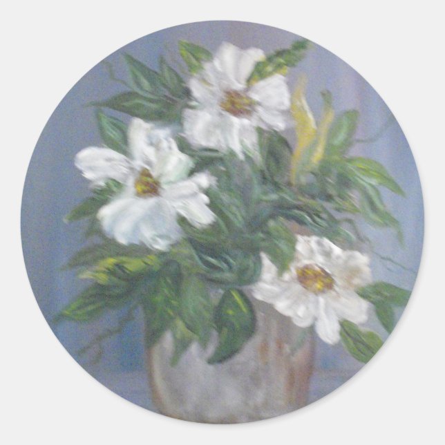 stickers Fleurs blanches (Devant)